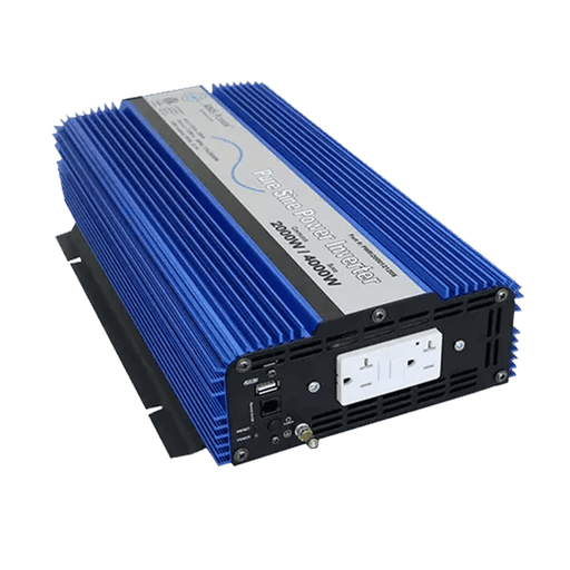 Big Battery | 12V AIMS 2000 Watt Pure Sine Wave Inverter ETL Listed to UL 458