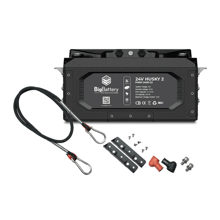 Big Battery | 24V HUSKY 2 | LiFePO4 | 200Ah | 5.12kWh