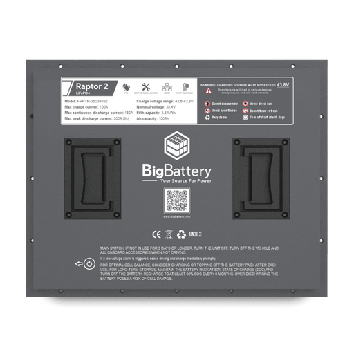 Big Battery | 36V RAPTOR 2 | 3.84kWh | LiFePO4
