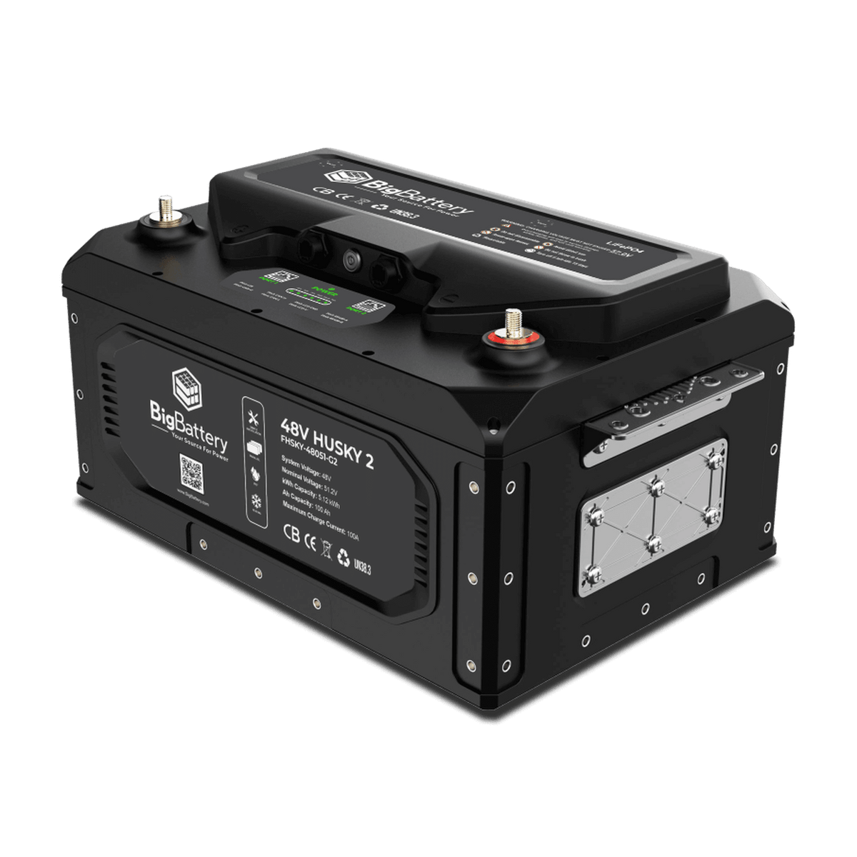 Big Battery 48V HUSKY 2 LiFePO4 100Ah 5.12kWh — Solar Guys Pro