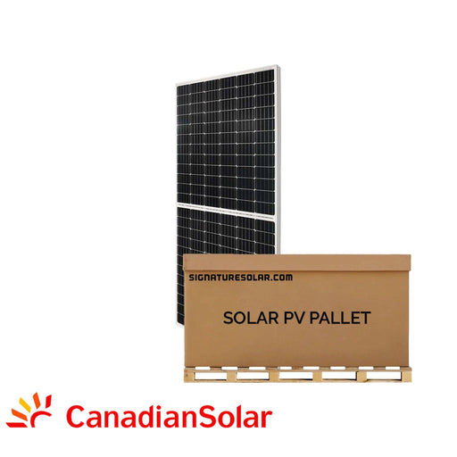 Canadian Solar 11.4kW Pallet - 380W Mono-crystalline Solar Panel Silver | CS3U-380MS | Full Pallet 30 Solar Panels - 11.4kW Total