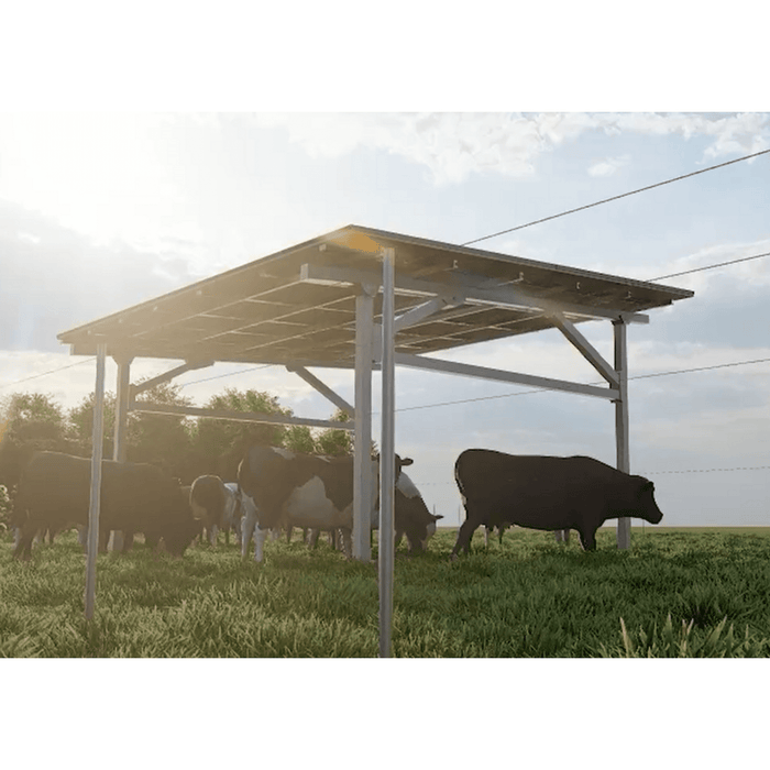 Chiko | USA Residential Steel Carport | Black | Solar Pergola | Solar Gazebo