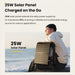 Coalax | 25W Foldable Solar Panel: Portable Power for Photography and Travel