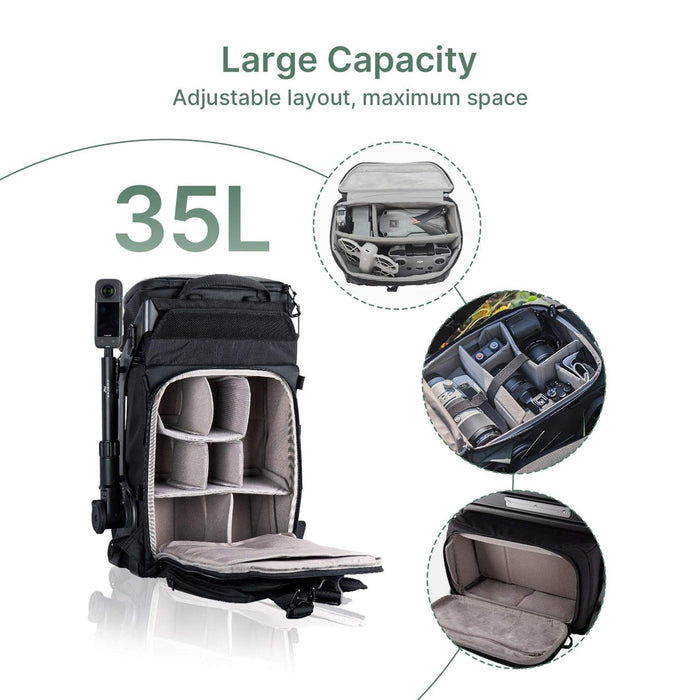 Coalax | Lancer100 Airline-approved Camera Backpack with 100W Power