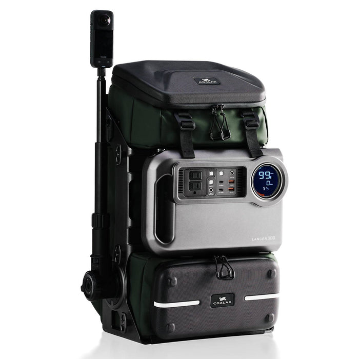 Coalax | Lancer300 Modular Power Backpack for Outdoor Work, Travel & Creation