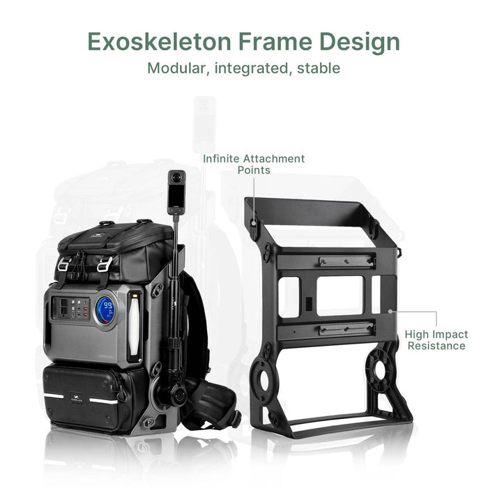 Coalax | Lancer300 Modular Power Backpack for Outdoor Work, Travel & Creation