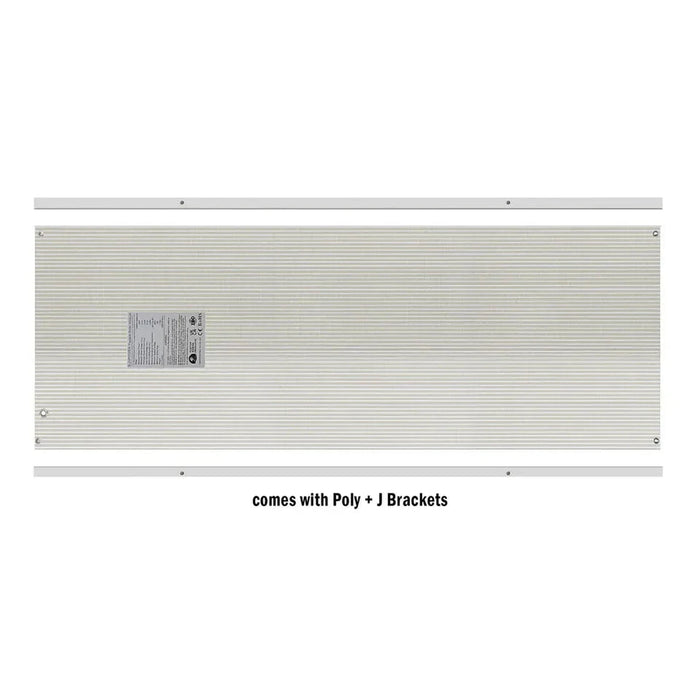 Custom Marine | 100 Watt Walkable Semi Rigid Shade Tolerant Solar Panel with Polycarbonate & J-Mount Brackets - Sunpower A+ Grade 24.4% Efficient Cells