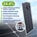 Custom Marine | 100 Watt Walkable Semi Rigid Shade Tolerant Solar Panel with Polycarbonate & J-Mount Brackets - Sunpower A+ Grade 24.4% Efficient Cells