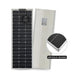 Custom Marine | 100 Watt Walkable Semi Rigid Shade Tolerant Solar Panel with Polycarbonate & J-Mount Brackets - Sunpower A+ Grade 24.4% Efficient Cells