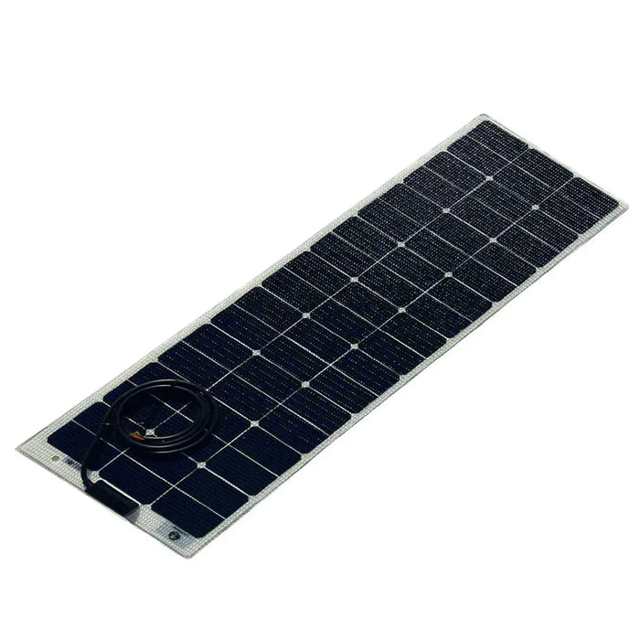 Custom Marine | 100 Watt Walkable Semi-Rigid Solar Panel - Carbon Fiber Series - Sunpower A+ Grade 24.4% Efficient Cells