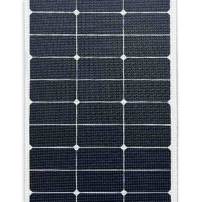 Custom Marine | 100 Watt Walkable Semi-Rigid Solar Panel - Carbon Fiber Series - Sunpower A+ Grade 24.4% Efficient Cells