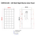 Custom Marine | 120 Watt Rigid Marine Solar Panel - Sunpower A+ Grade 24.4% Efficient Cells