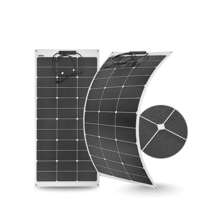 Custom Marine | 120 Watt Shade Tolerant Flexible Solar Panel - Sunpower A+ Grade 24.4% Efficient Cells