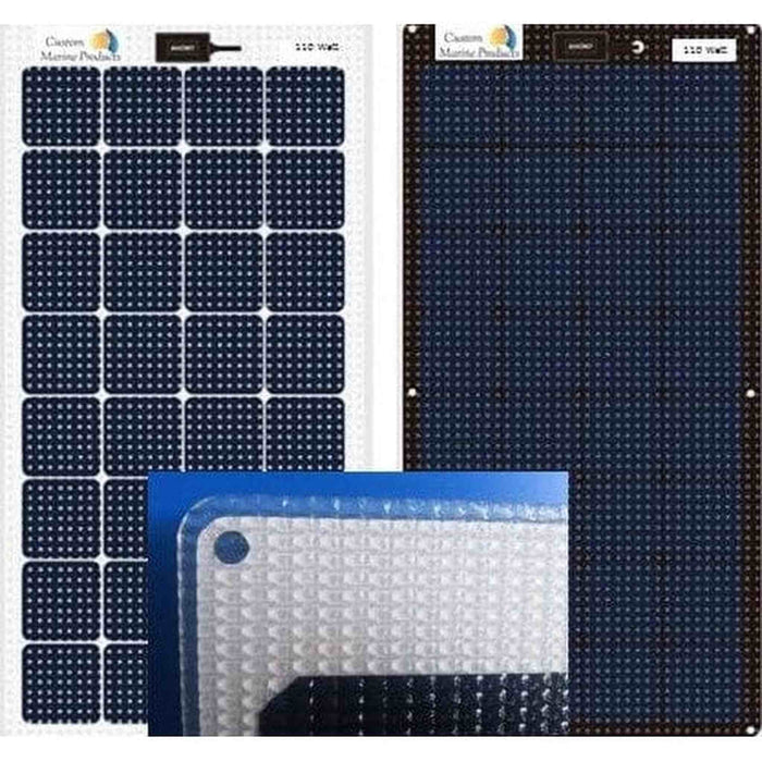 Custom Marine | 120 Watt Walkable Solar Panel - Sunpower A+ Grade 24.4% Efficient Cells
