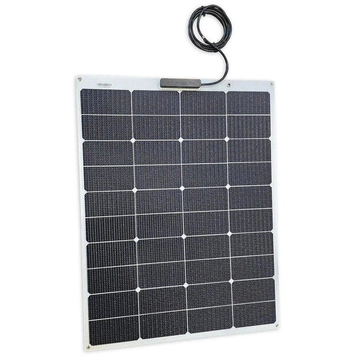 Custom Marine | 125 Watt Walkable Semi Rigid Solar Panel with Polycarbonate & J-Mount Brackets - Sunpower A+ Grade 24.4% Efficient Cells