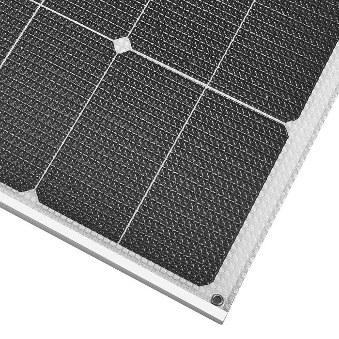 Custom Marine | 125 Watt Walkable Semi Rigid Solar Panel with Polycarbonate & J-Mount Brackets - Sunpower A+ Grade 24.4% Efficient Cells