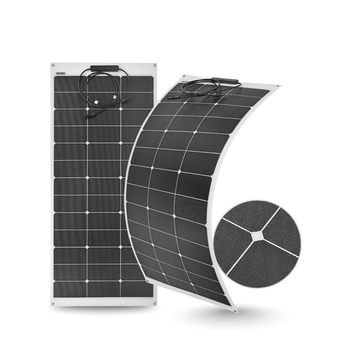 Custom Marine | 130 Watt Shade Tolerant Flexible Marine Solar Panel - Sunpower A+ Grade 24.4% Efficient Cells