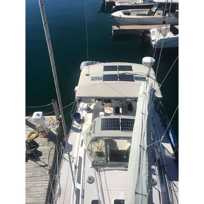 Custom Marine | 155 Watt Shade Tolerant Flexible Solar Panel - Sunpower A+ Grade 24.4% Efficient Cells