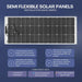 Custom Marine | 155 Watt Shade Tolerant Flexible Solar Panel - Sunpower A+ Grade 24.4% Efficient Cells