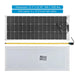 Custom Marine | 155 Watt Shade Tolerant Flexible Solar Panel - Sunpower A+ Grade 24.4% Efficient Cells