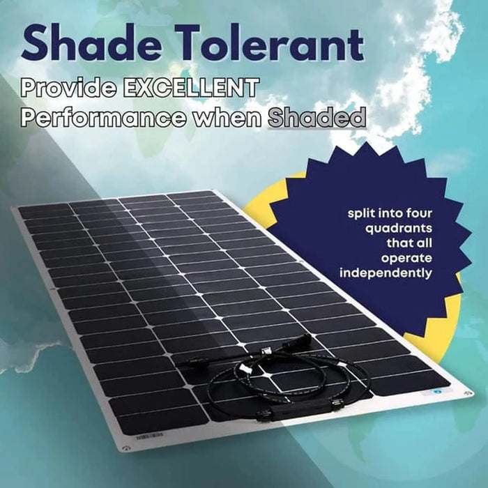 Custom Marine | 155 Watt Shade Tolerant Flexible Solar Panel - Sunpower A+ Grade 24.4% Efficient Cells