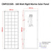 Custom Marine | 165 Watt Rigid Marine Solar Panel - Sunpower A+ Grade 24.4% Efficient Cells