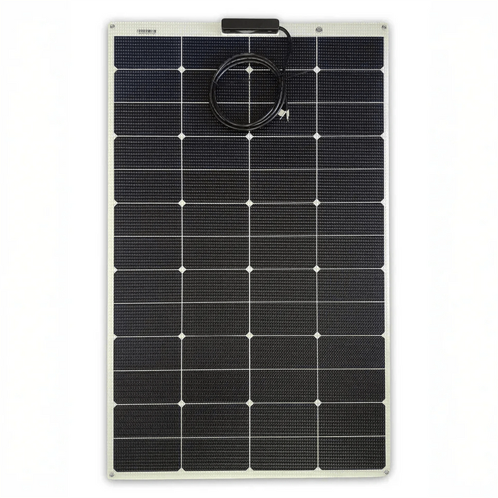 Custom Marine | 165 Watt Walkable Semi-Rigid Solar Panel - Carbon Fiber Series - Sunpower A+ Grade 24.4% Efficient Cells