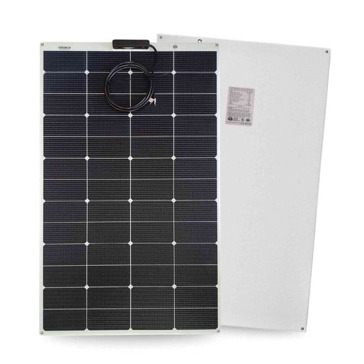 Custom Marine | 165 Watt Walkable Semi-Rigid Solar Panel - Carbon Fiber Series - Sunpower A+ Grade 24.4% Efficient Cells