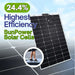 Custom Marine | 165 Watt Walkable Semi Rigid Solar Panel - Sunpower A+ Grade 24.4% Efficient Cells - 166 Cell