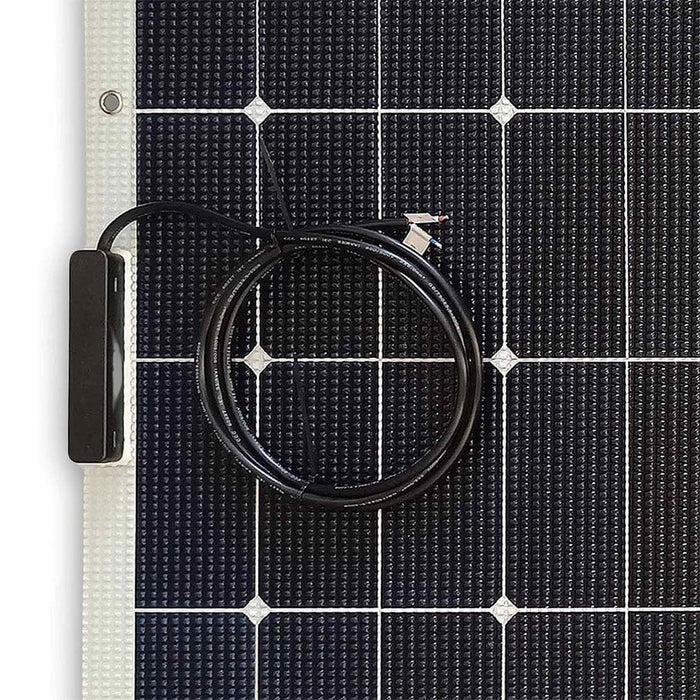 Custom Marine | 165 Watt Walkable Semi-Rigid Solar Panel - Carbon Fiber Series - Sunpower A+ Grade 24.4% Efficient Cells