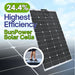 Custom Marine | 165 Watt Walkable Semi Rigid Solar Panel - Sunpower A+ Grade 24.4% Efficient Cells