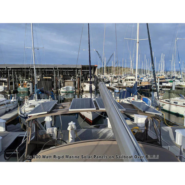 Custom Marine | 200 Watt Rigid Marine Solar Panel - Sunpower A+ Grade 24.4% Efficient Cells