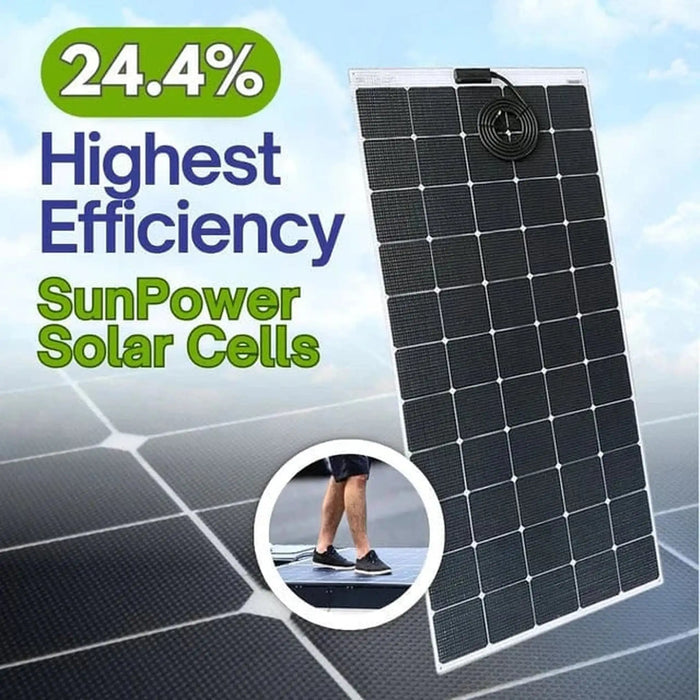 Custom Marine | 200 Watt Walkable Semi-Rigid Solar Panels - Sunpower A+ Grade 24.4% Efficient Cells
