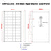 Custom Marine | 240 Watt Rigid Marine Solar Panel - Sunpower A+ Grade 24.4% Efficient Cells