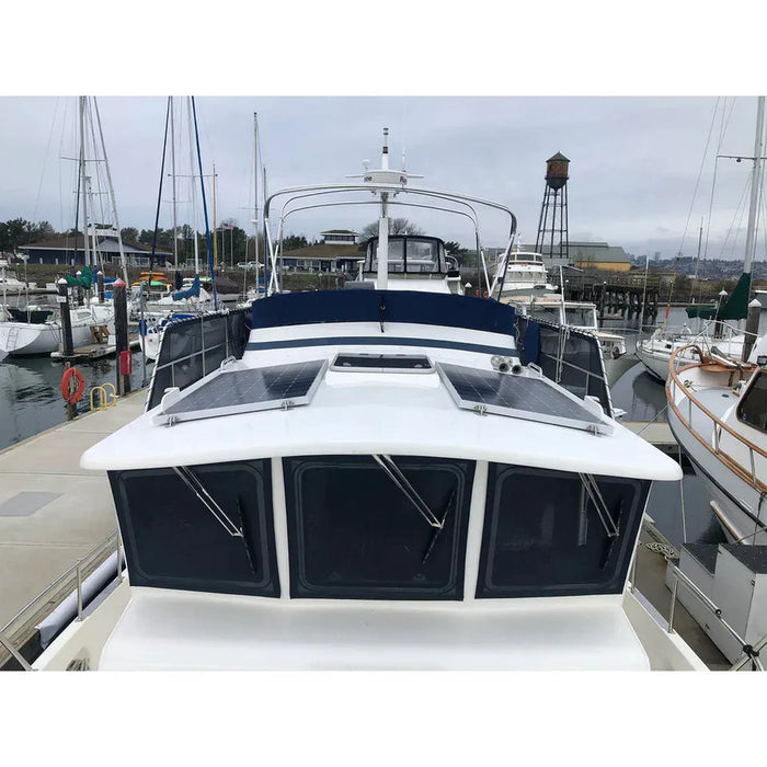 Custom Marine | 240 Watt Rigid Marine Solar Panel - Sunpower A+ Grade 24.4% Efficient Cells