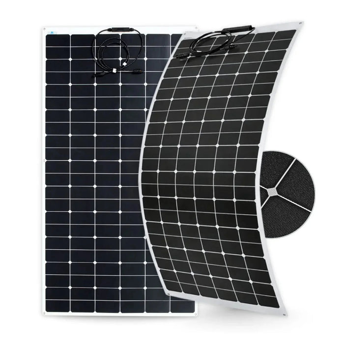Custom Marine | 240 Watt Shade Tolerant Flexible Solar Panel - Sunpower A+ Grade 24.4% Efficient Cells