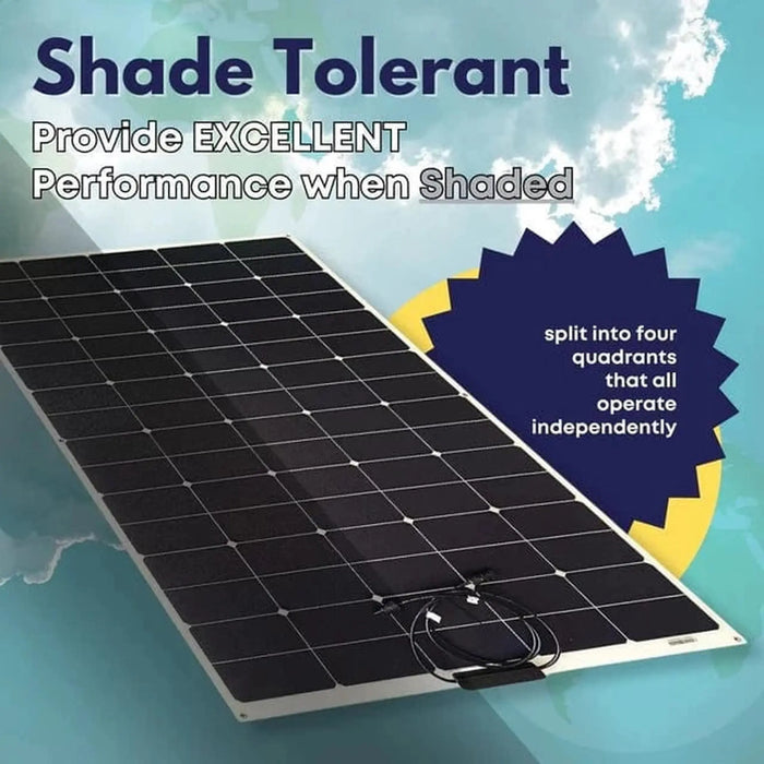 Custom Marine | 260 Watt Shade Tolerant Flexible Solar Panel - Sunpower A+ Grade 24.4% Efficient Cells
