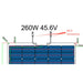 Custom Marine | 260 Watt Walkable Semi Rigid Shade Tolerant Solar Panel - Sunpower A+ Grade 24.4% Efficient Cells