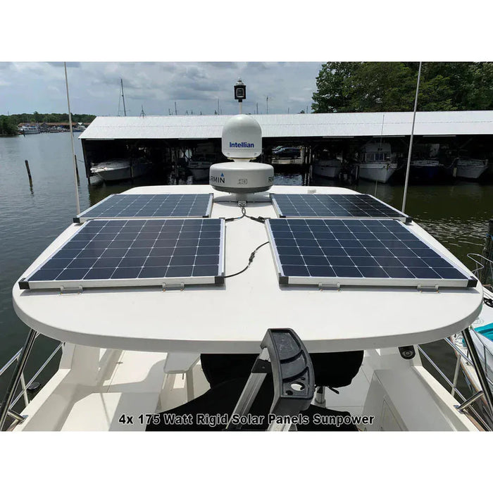 Custom Marine | 280 Watt Rigid Solar Panel - Sunpower A+ Grade 24.4% Efficient Cells