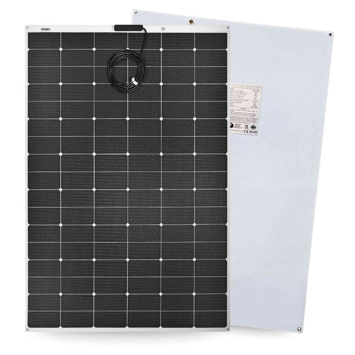 Custom Marine | 325 Watt Walkable Semi-Rigid Solar Panel - Carbon Fiber Series - Sunpower A+ Grade 24.4% Efficient Cells