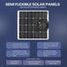 Custom Marine | 60 Watt Flexible Solar Panel - Sunpower A+ Grade 24% Efficient Cells