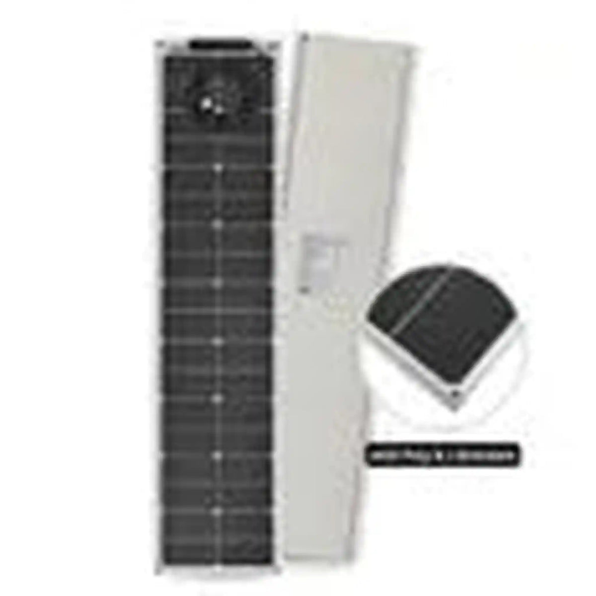 Semi Rigid Solar Array Custom Marine | 65 Watt Walkable Semi-Rigid Solar Panel with Polycarbo ...