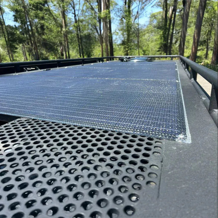 Custom Marine | 65 Watt Walkable Semi-Rigid Solar Panel with Polycarbonate & J-Mount Brackets - Sunpower A+ Grade 24.4% Efficient Cells