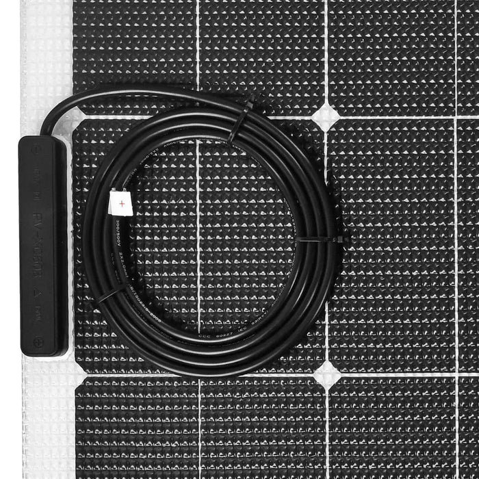 Custom Marine | 65 Watt Walkable Semi-Rigid Solar Panel - Carbon Fiber Series - Sunpower A+ Grade 24.4% Efficient Cells