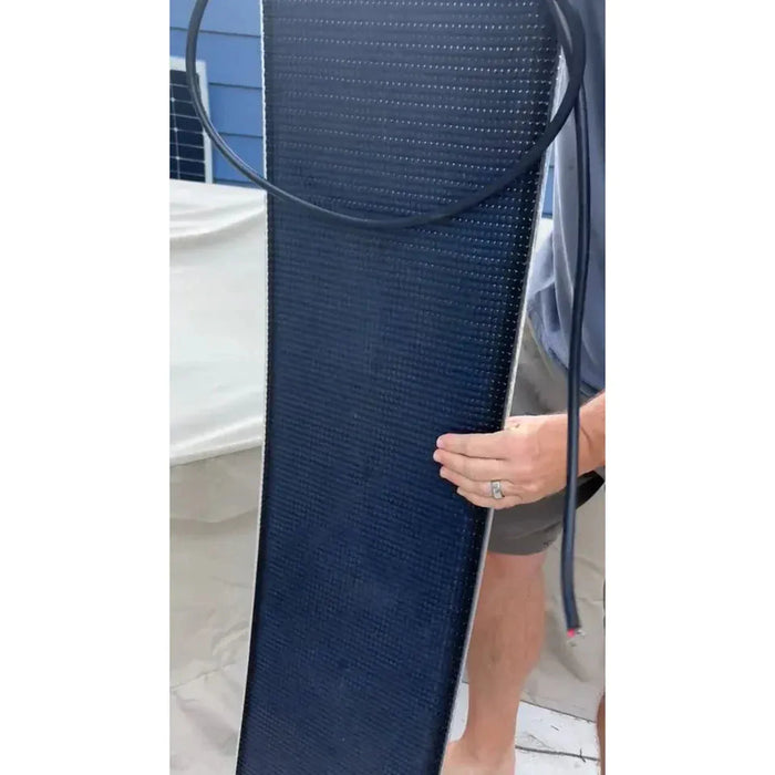 Custom Marine | 65 Watt Walkable Semi-Rigid Solar Panel - Carbon Fiber Series - Sunpower A+ Grade 24.4% Efficient Cells