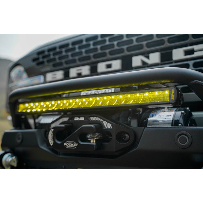 DV8 Offroad | 20-Inch Elite Series Amber LED Light Bar Single Row