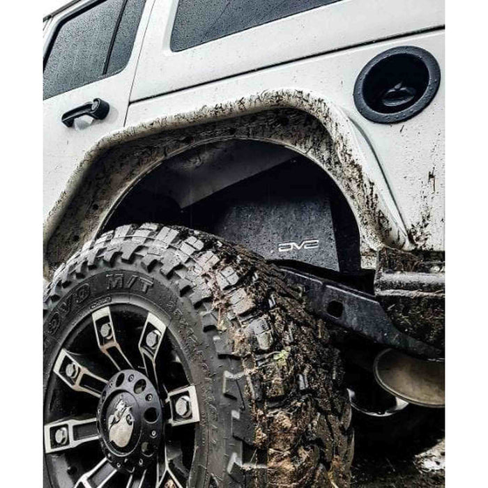 DV8 Offroad | 2007-2018 Jeep JK Rear Inner Fenders | Black