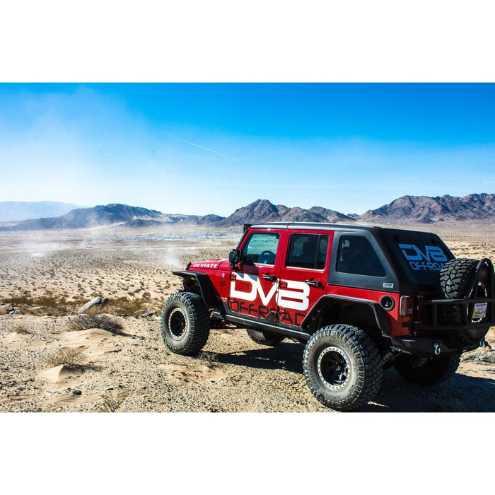 DV8 Offroad | 2007-2018 Jeep JK Wide Fender Flares | Front & Rear