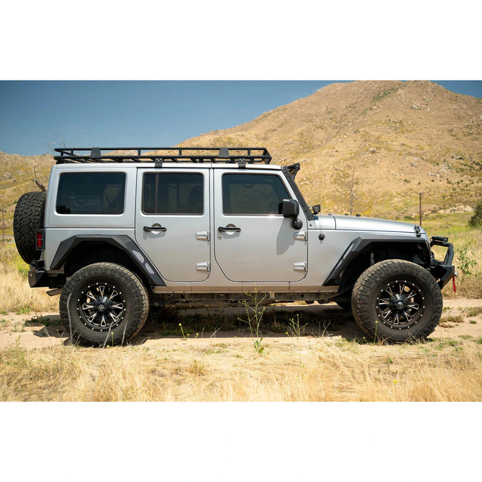 DV8 Offroad | 2007-2018 Jeep Wrangler JK Armor Fender Flares | Front & Rear