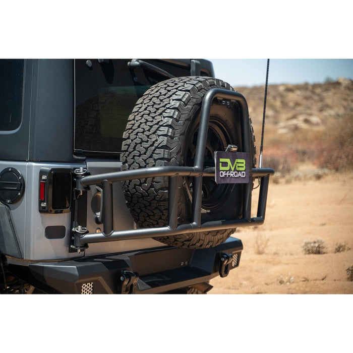 DV8 Offroad | 2007-2018 Jeep Wrangler JK Body Mounted Tire Carrier